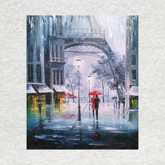 The first snow in Paris by OLHADARCHUKART